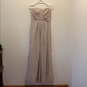 David’s bridal biscotti dress